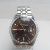 Reloj Análogo, Calendario, Resistente Al Agua, Esfera Café