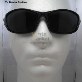 Gafas Shengmehiyu N097 lente negro y marco negro con rojo