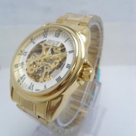 Reloj Automático Bosck Acero Inxoidable Esfera Blanca