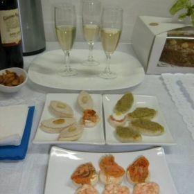 canape empanaditas minichurrascos petitbouche pastelitos