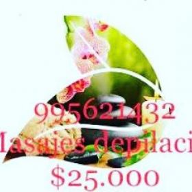 Masajes depilacion promo $25.000 Metro Salvador