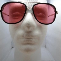 Gafas estilo Tony Stark steampunk color rojo